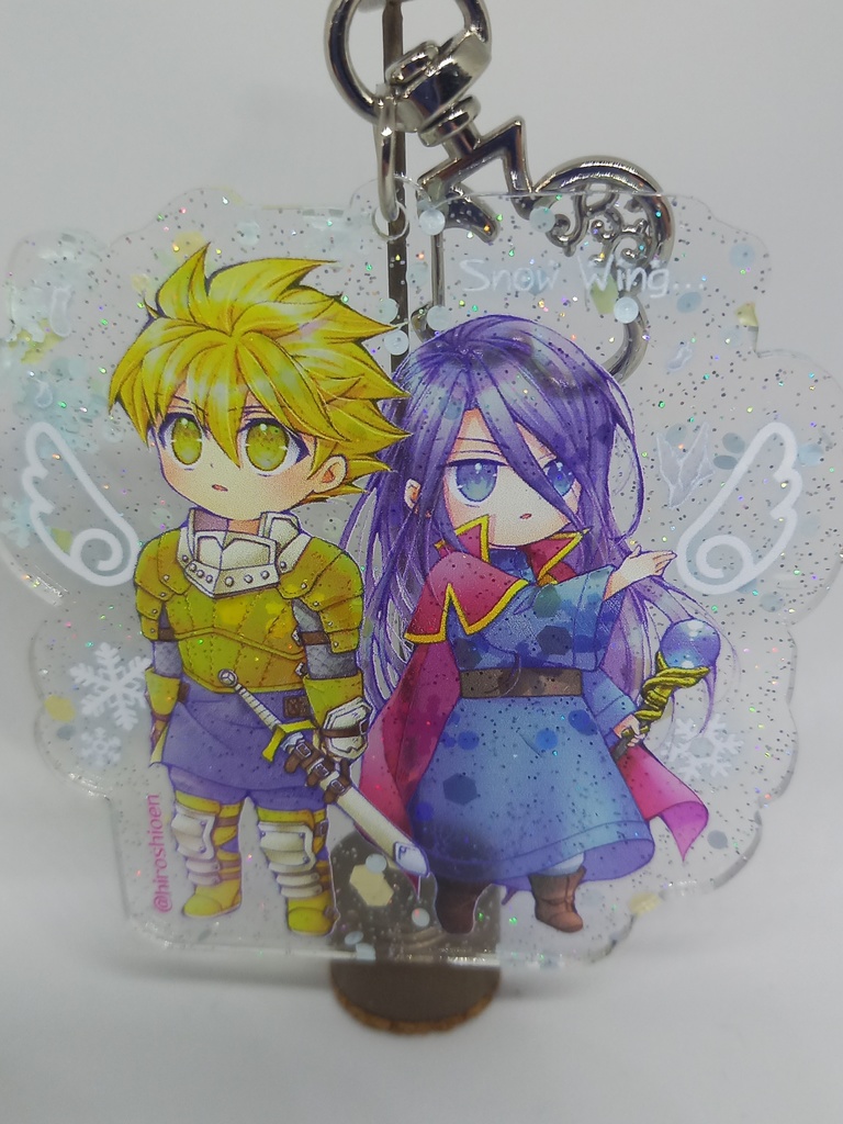 オル&スト スノースケルトンアクキー