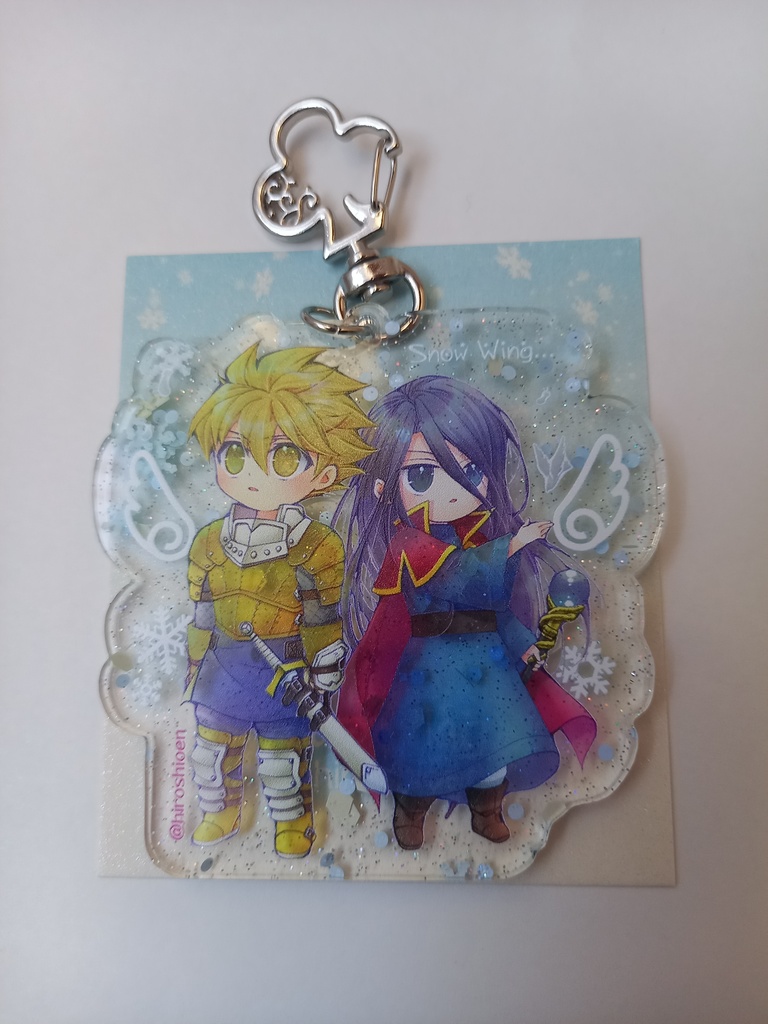 オル&スト スノースケルトンアクキー