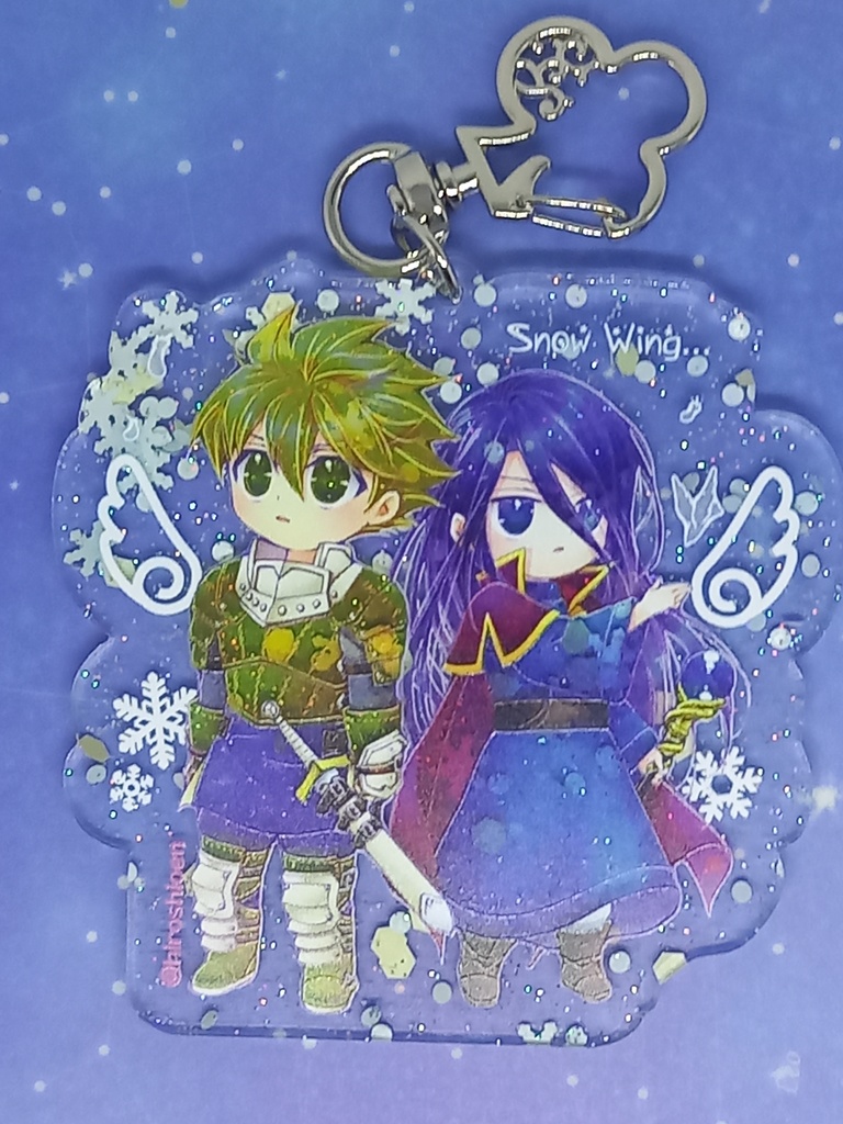 オル&スト スノースケルトンアクキー