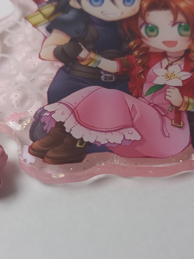 ザックス×エアリス 桜アクキー