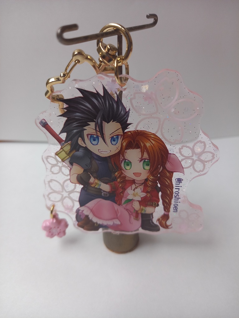 ザックス×エアリス 桜アクキー