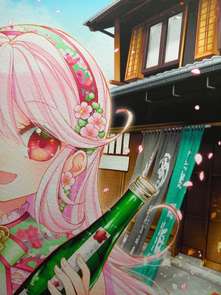 【岐阜の日本酒イラスト展】展示イラスト