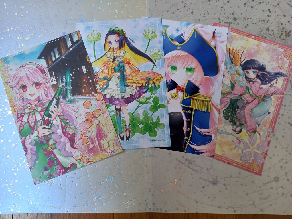 【オリジナル】イラストポストカードセット