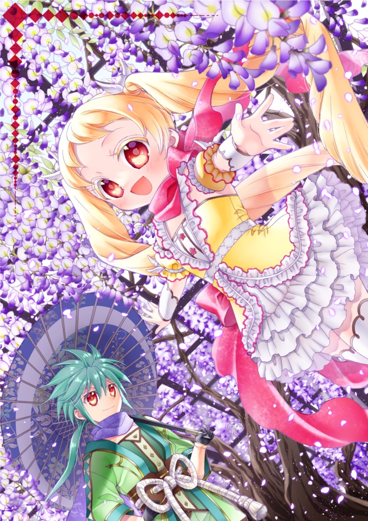 【竹鼻別院のフジ】展示イラスト