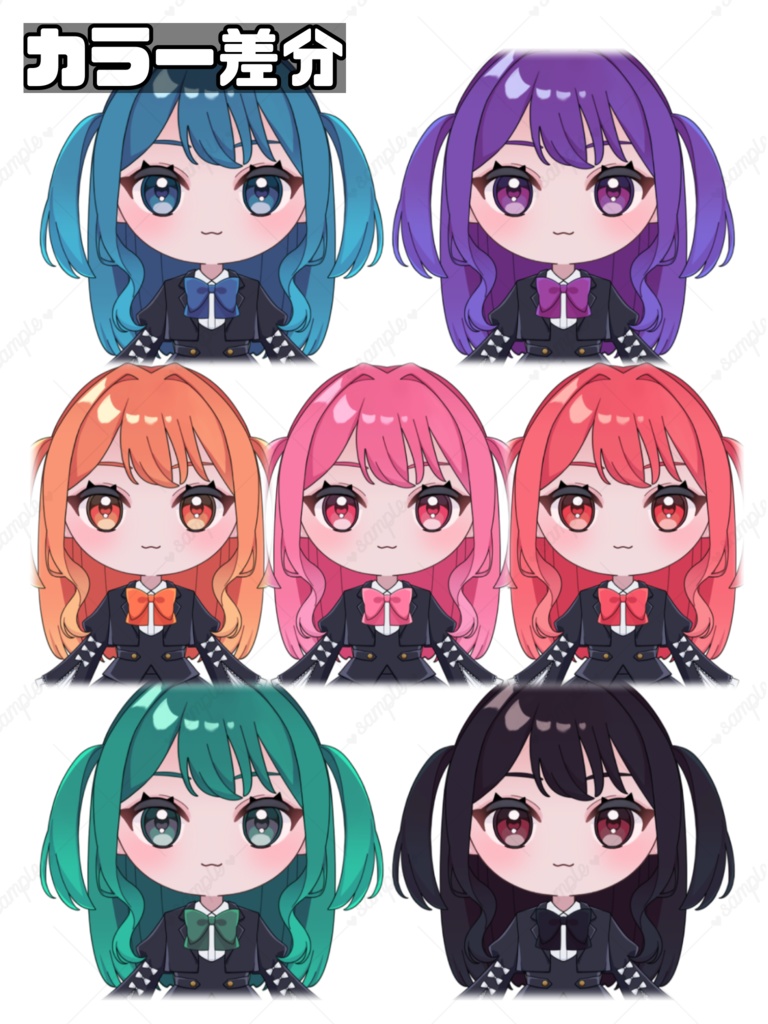 【汎用モデル】髪型・衣装もカスタムできる女の子#01【VTS対応】