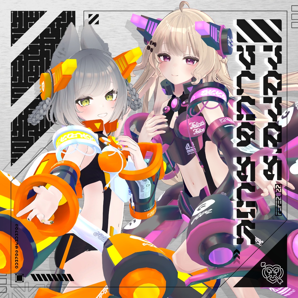 リーファ&ルーナリット対応フルコーデ🤍Fefe's plug suit