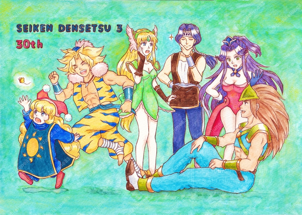 聖剣伝説3 30周年記念イラスト