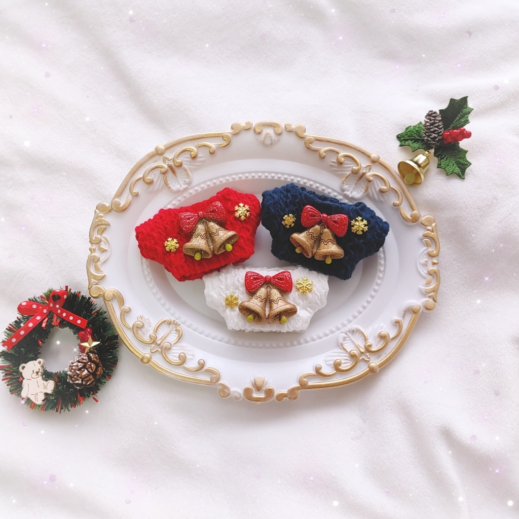 ハッピークリスマスニット(リボンベル🎀)