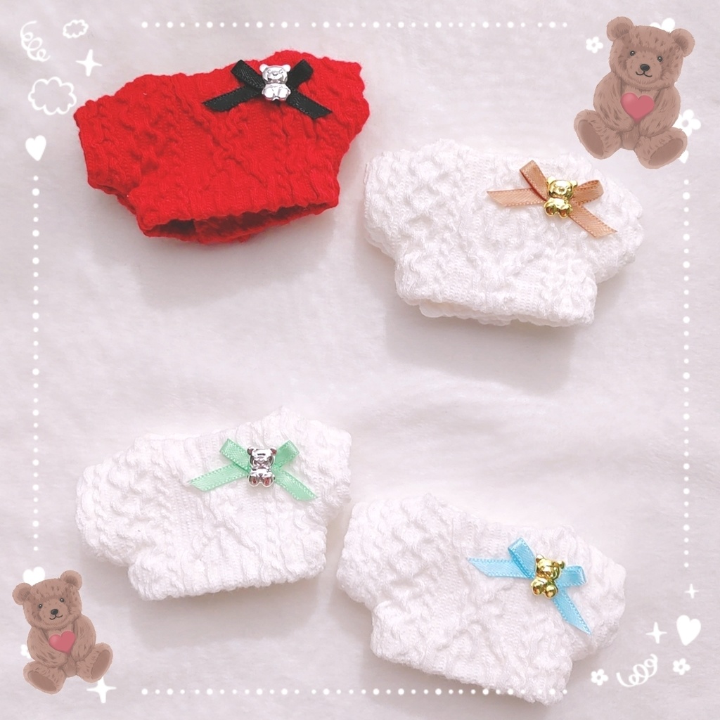 テデが待ち遠しいペアニット🧸🎀