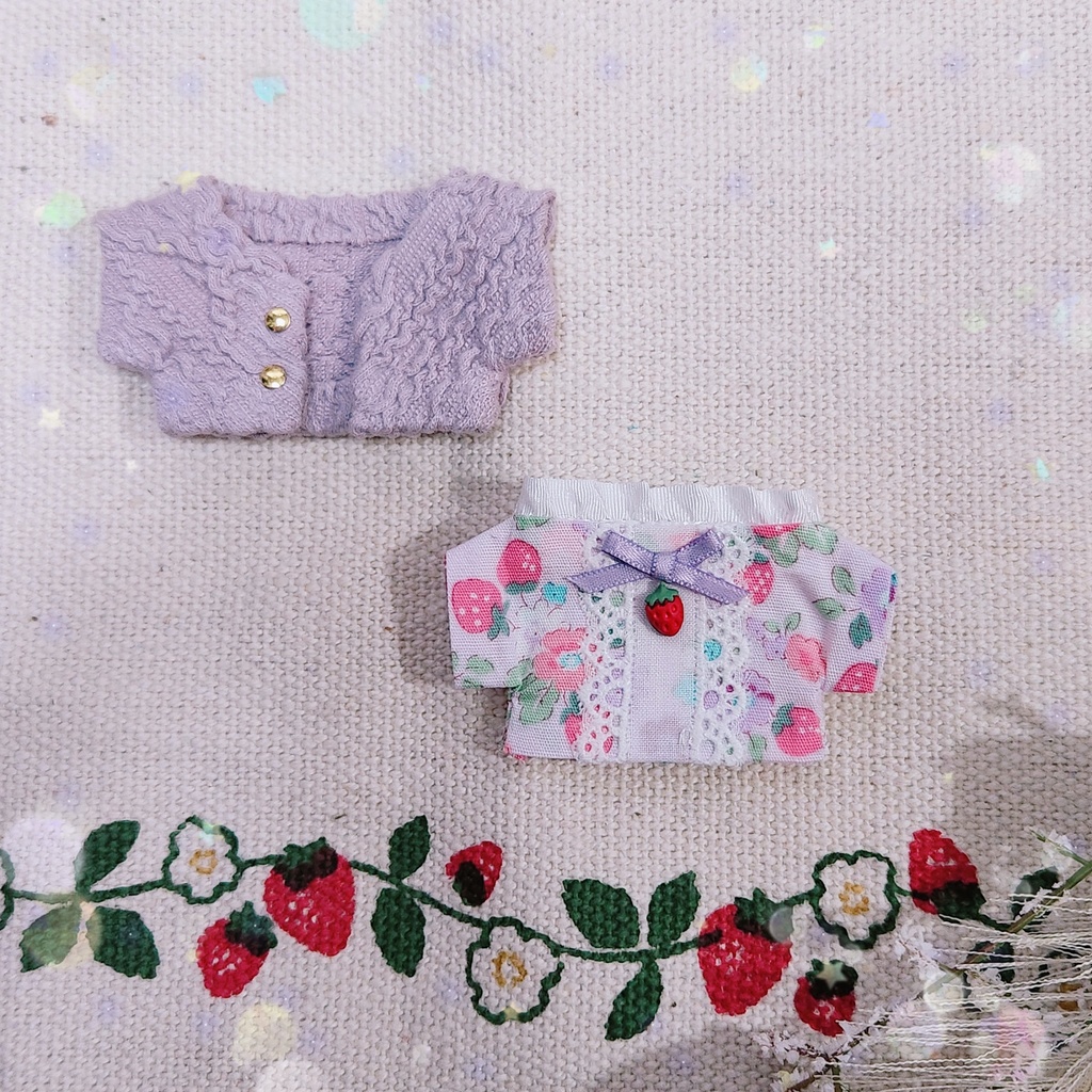 10cm/🍓ストロベリーフラワー コーデ🌼