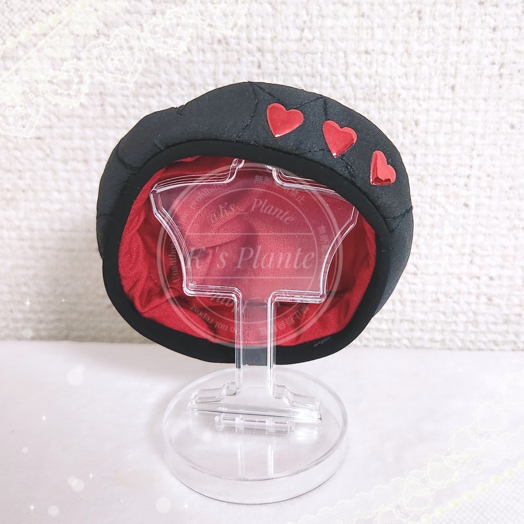 10cm/ハートベレー帽