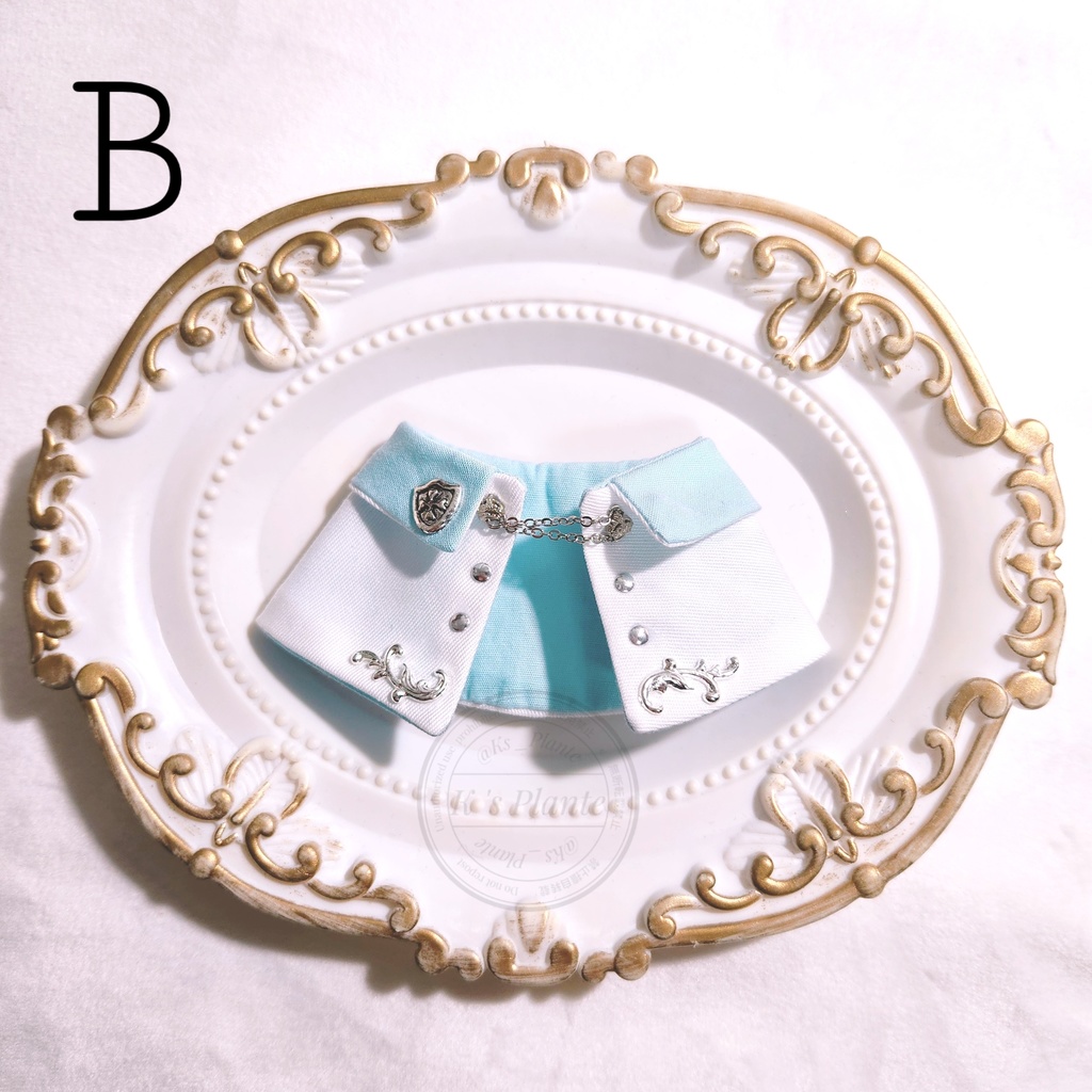 10cm&ぴょこ / マント (白×水色)