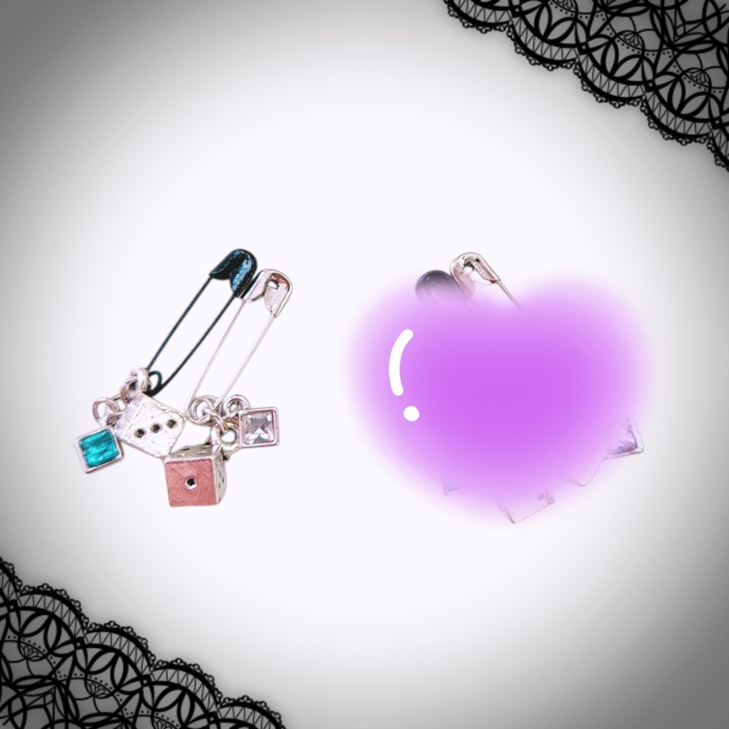 ダイスチャームピン ペアセット🎲