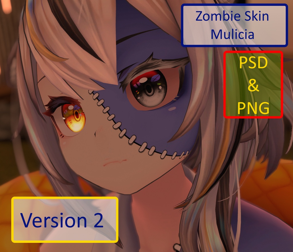 [ミュリシア ] Zombie Skin for Mulicia + Ver 2