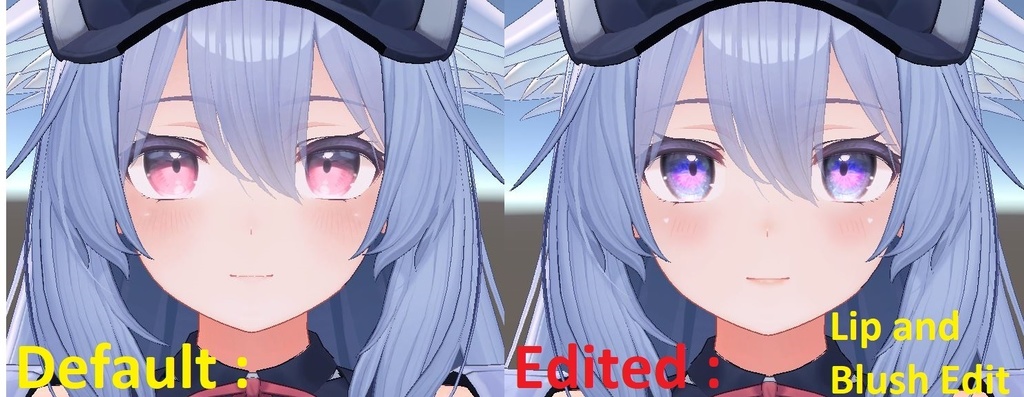 【桔梗用】Face Makeup & Snowflakes Eyes (For Christmas!)