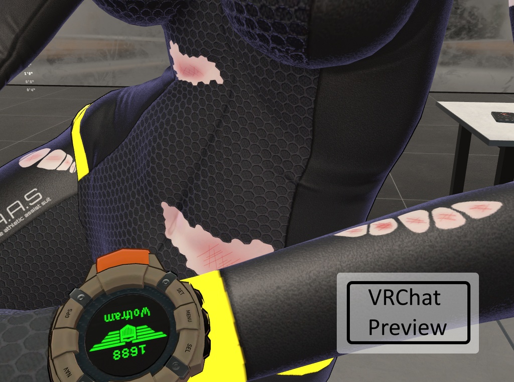 「Wolfram」Damaged Bodysuit