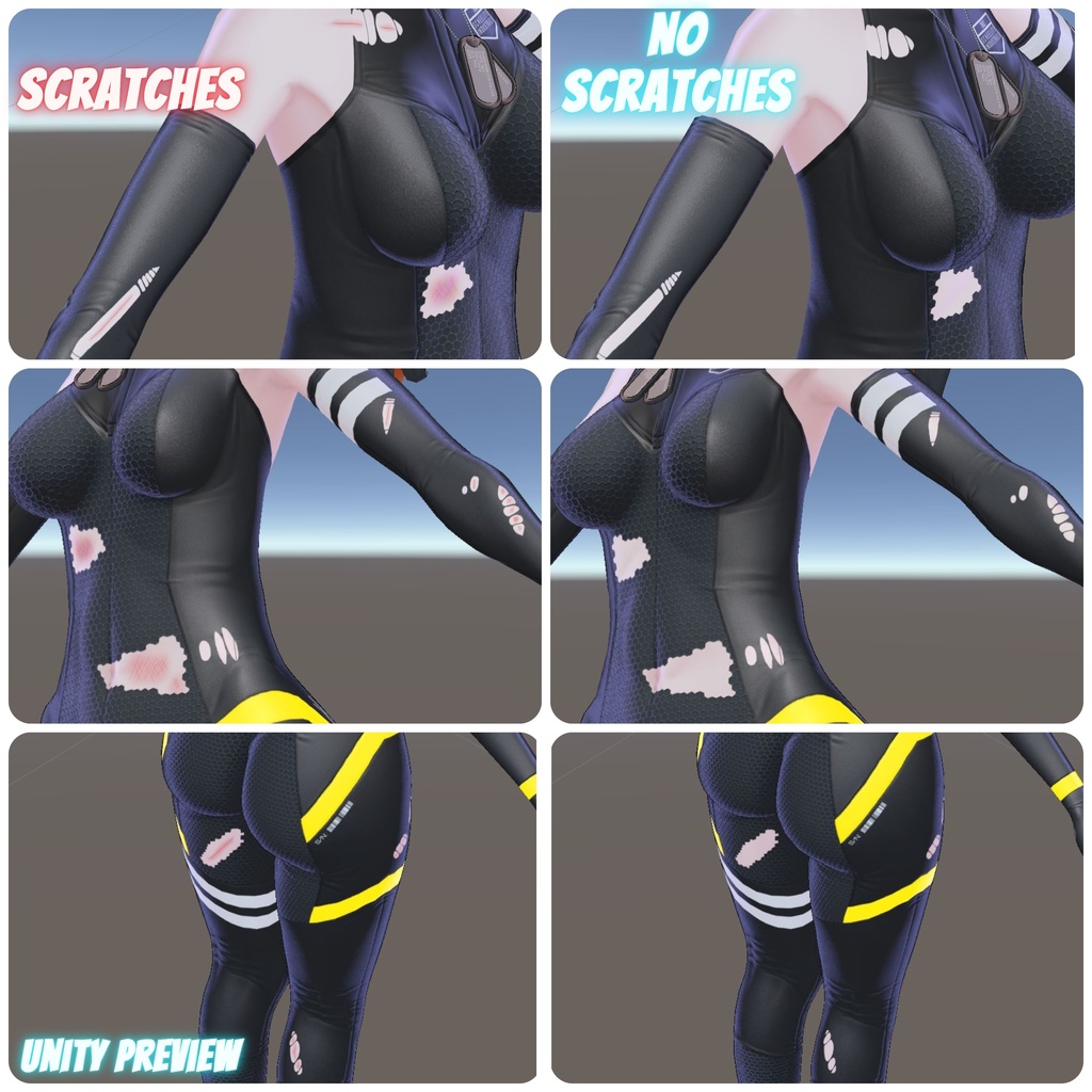 「Wolfram」Damaged Bodysuit