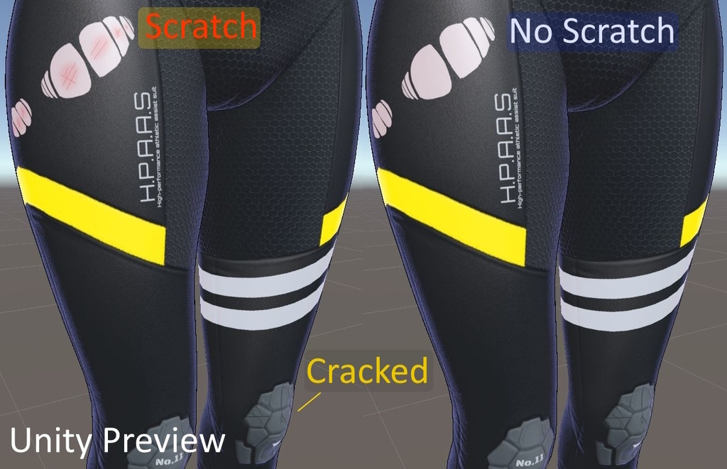 「Wolfram」Damaged Bodysuit