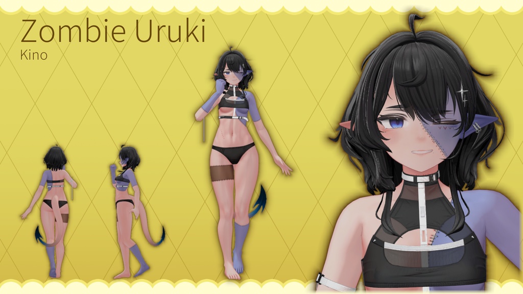 「ウルキ・Uruki」Zombie Skin for Uruki