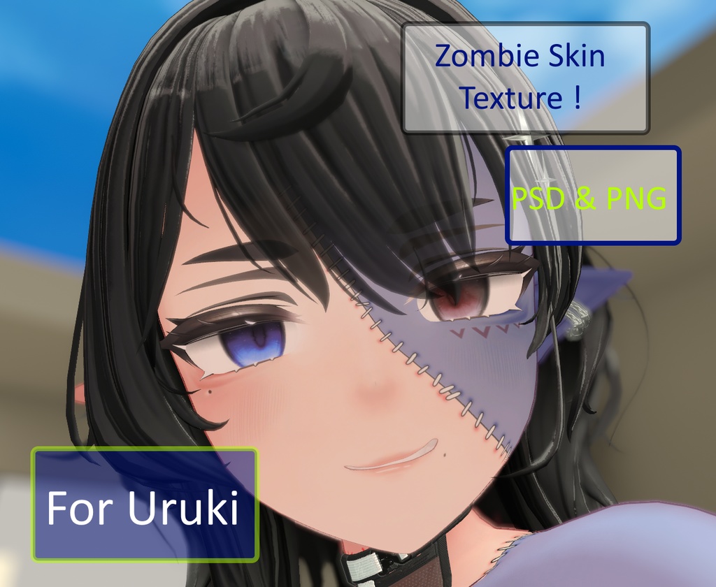 「ウルキ・Uruki」Zombie Skin for Uruki