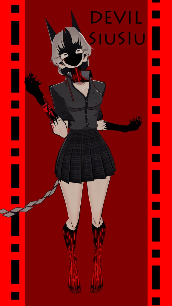 Devil Skin & Face Emotes for SiuSiu