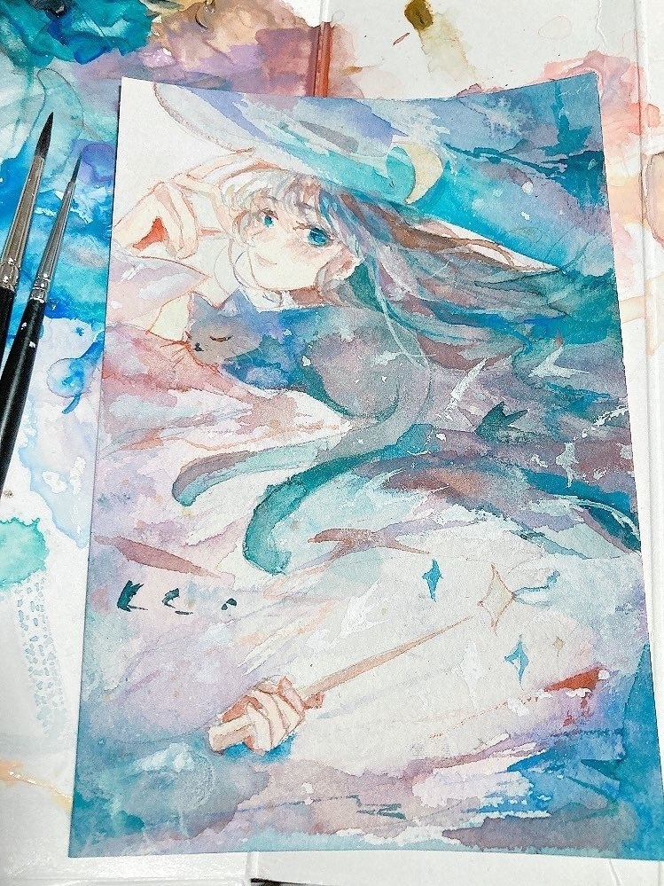 水彩イラスト原画 百一 Booth