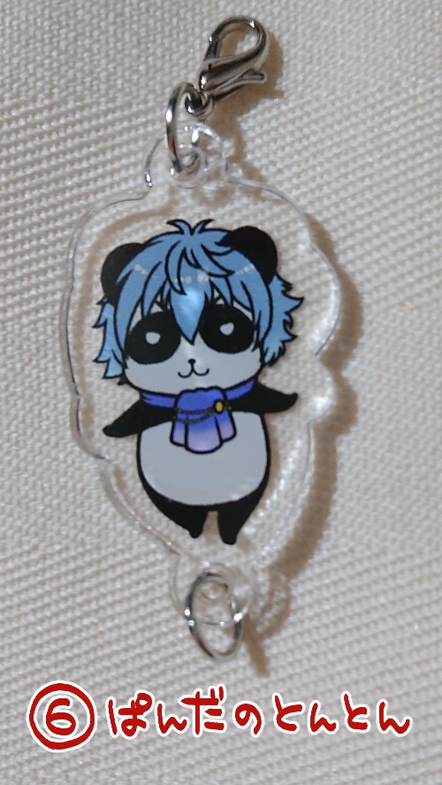 パンダのカンカン&トントン連結アクリルチャーム