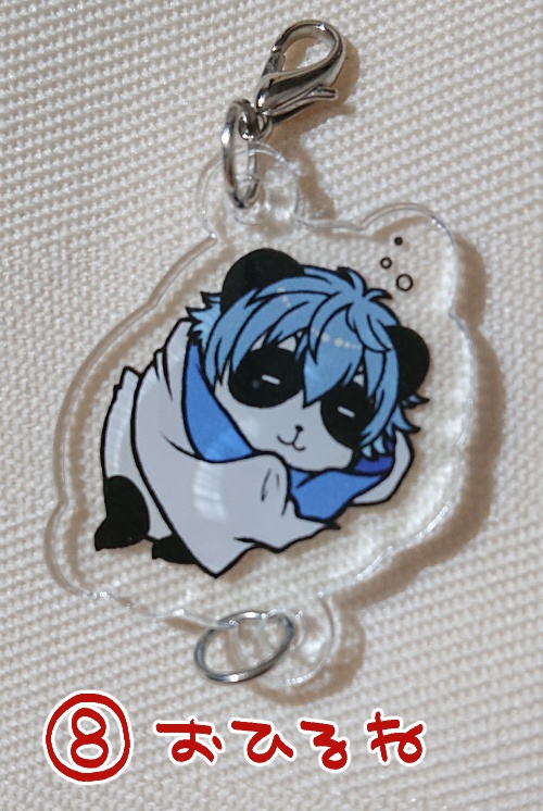 パンダのカンカン&トントン連結アクリルチャーム