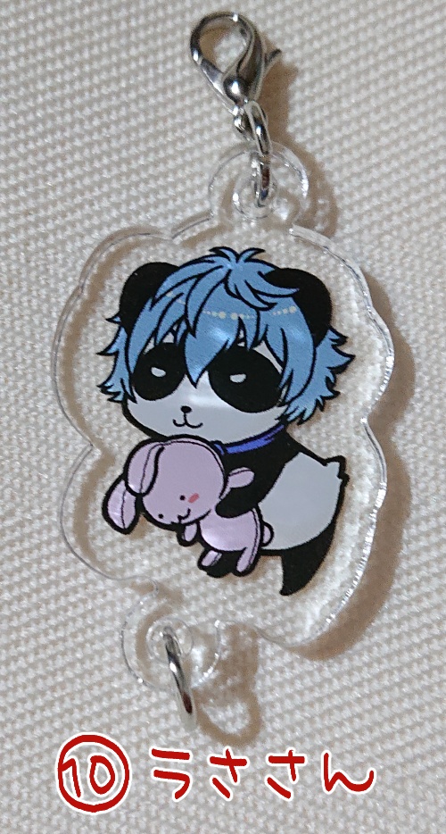 パンダのカンカン&トントン連結アクリルチャーム