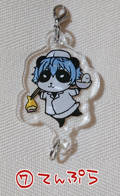 パンダのカンカン&トントン連結アクリルチャーム
