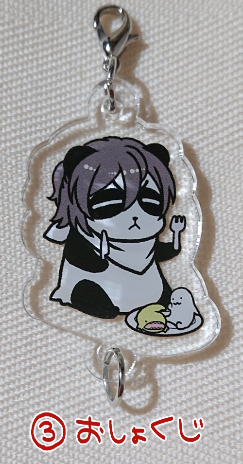 パンダのカンカン&トントン連結アクリルチャーム