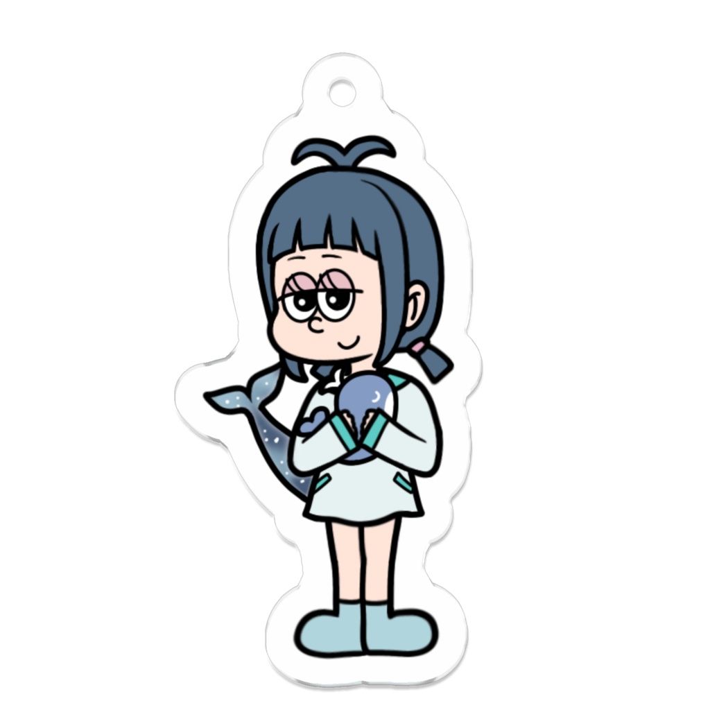 くじら子アメコミ風アクキー