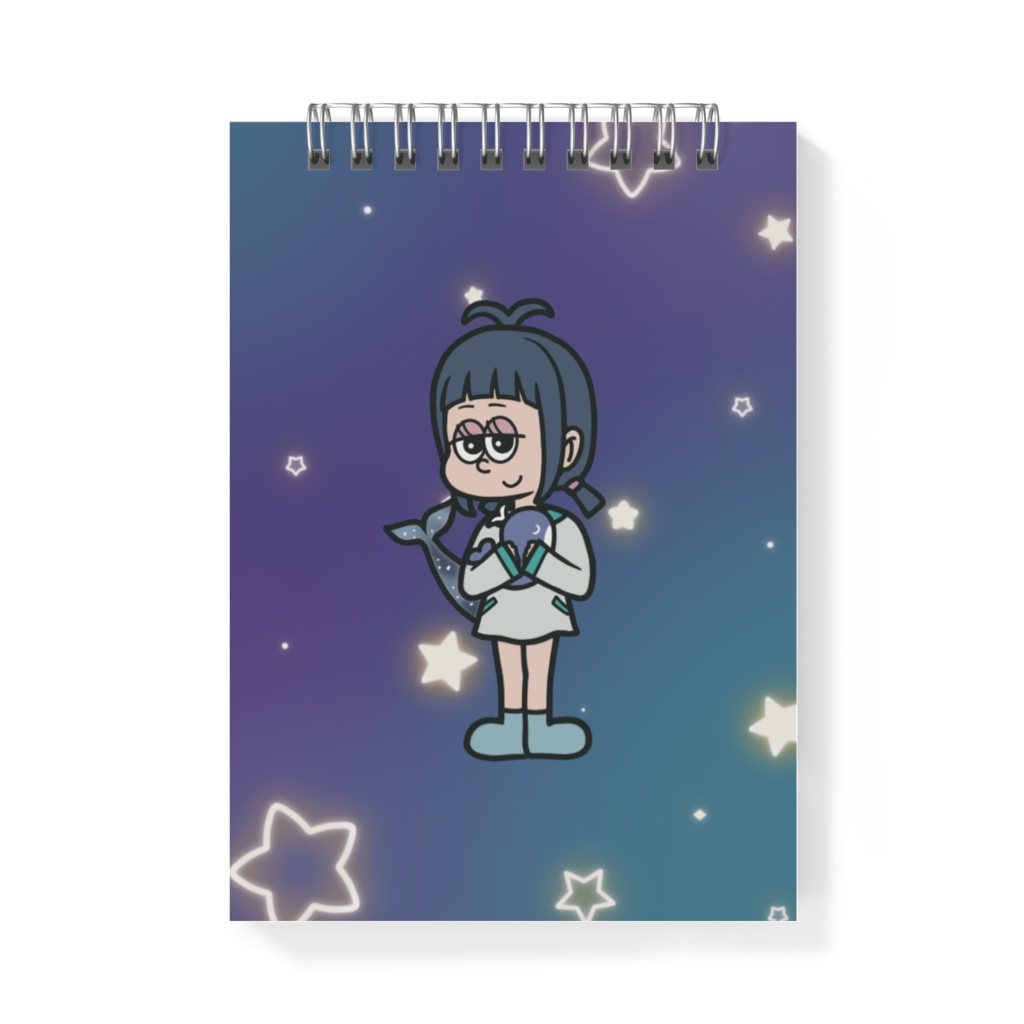 くじら子アメコミ風メモ帳
