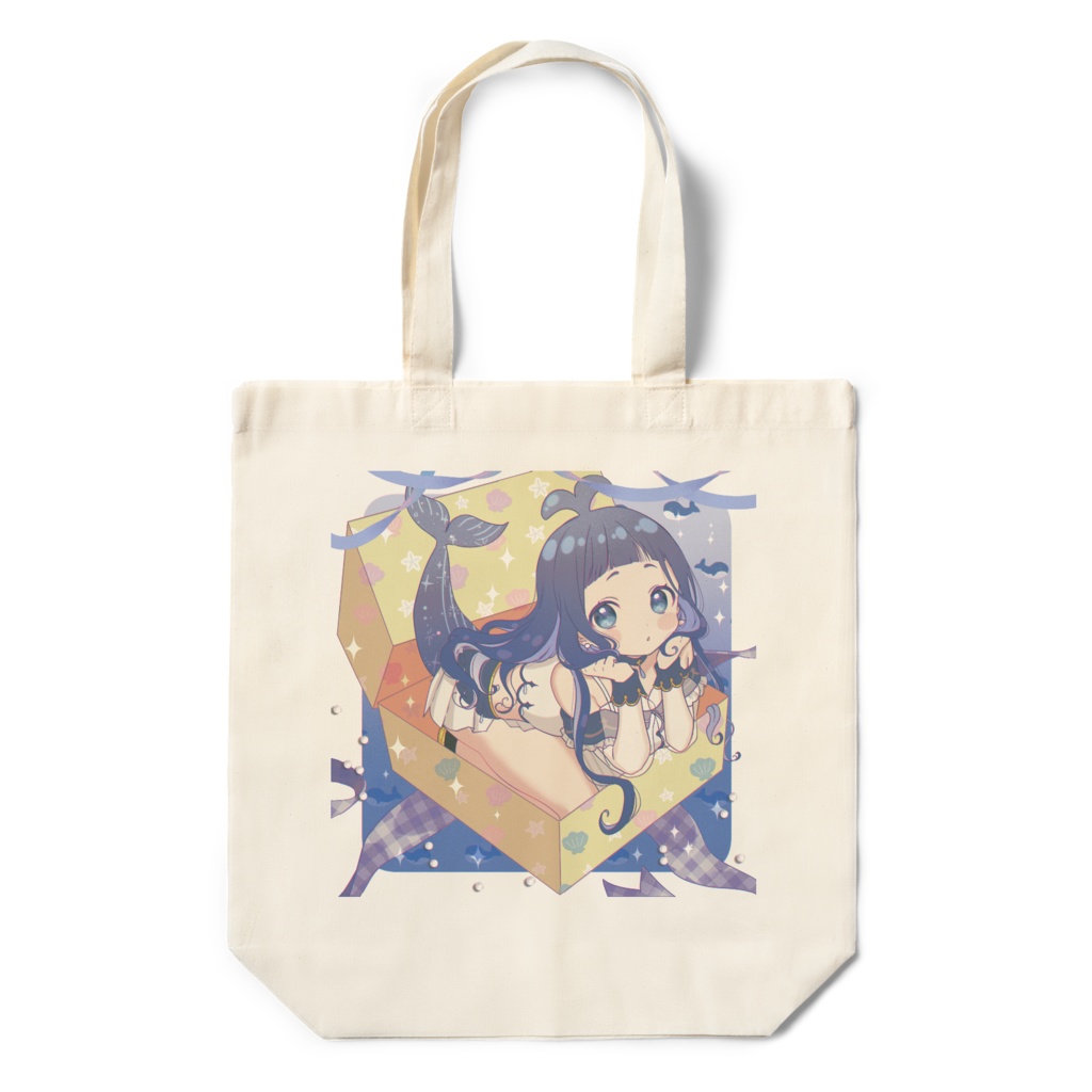 くじら子プレゼントボックスエコバッグ