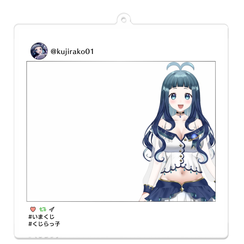 ロングヘアくじら子SNS風アクキー