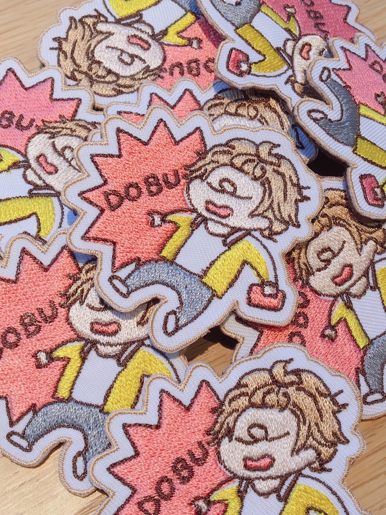 ◇え~すり*ドブっているたるちの刺繍ブローチ