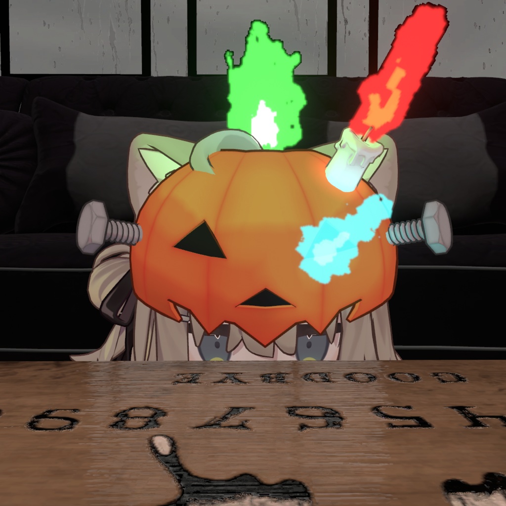 【無料有り】燃えてる!?パンプキンキャップ【VRChat】