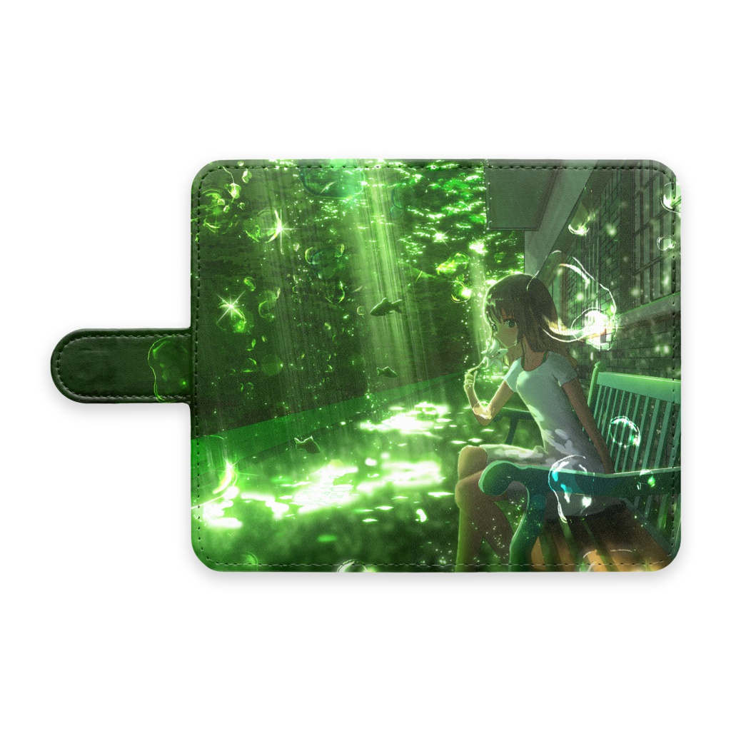 木漏れ日手帳型Androidケース
