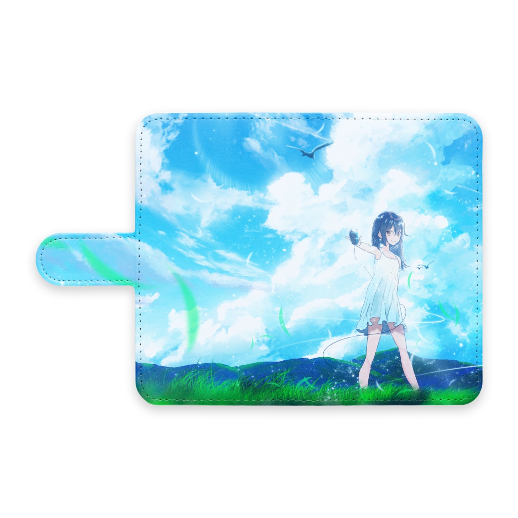 晴生家手帳型Androidケース
