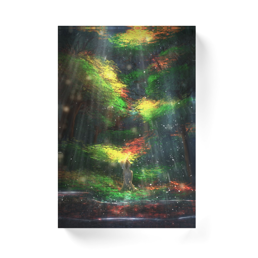 樹光滝アクリルブロック