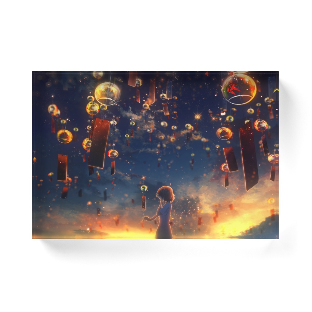 綺麗な明日を吐き出すアクリルブロック