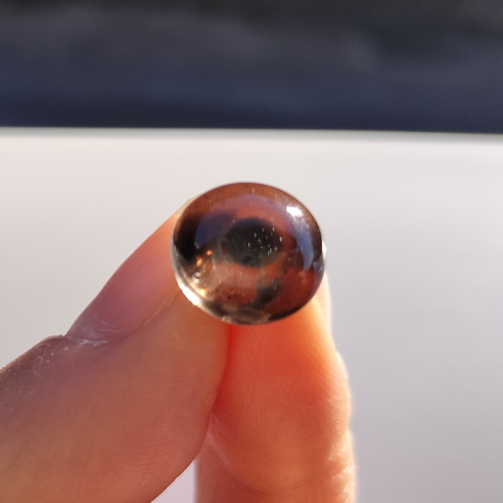 ヘビの眼レジンボタン（アオダイショウ12mm）