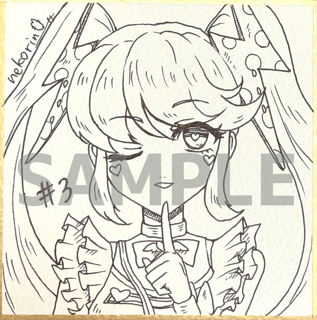 ミニ色紙 サキュバス