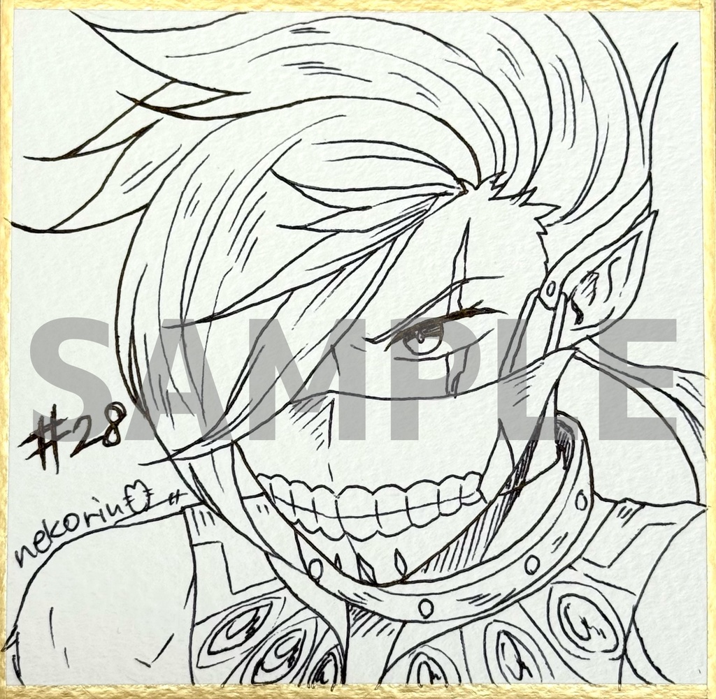 ミニ色紙 アザゼル