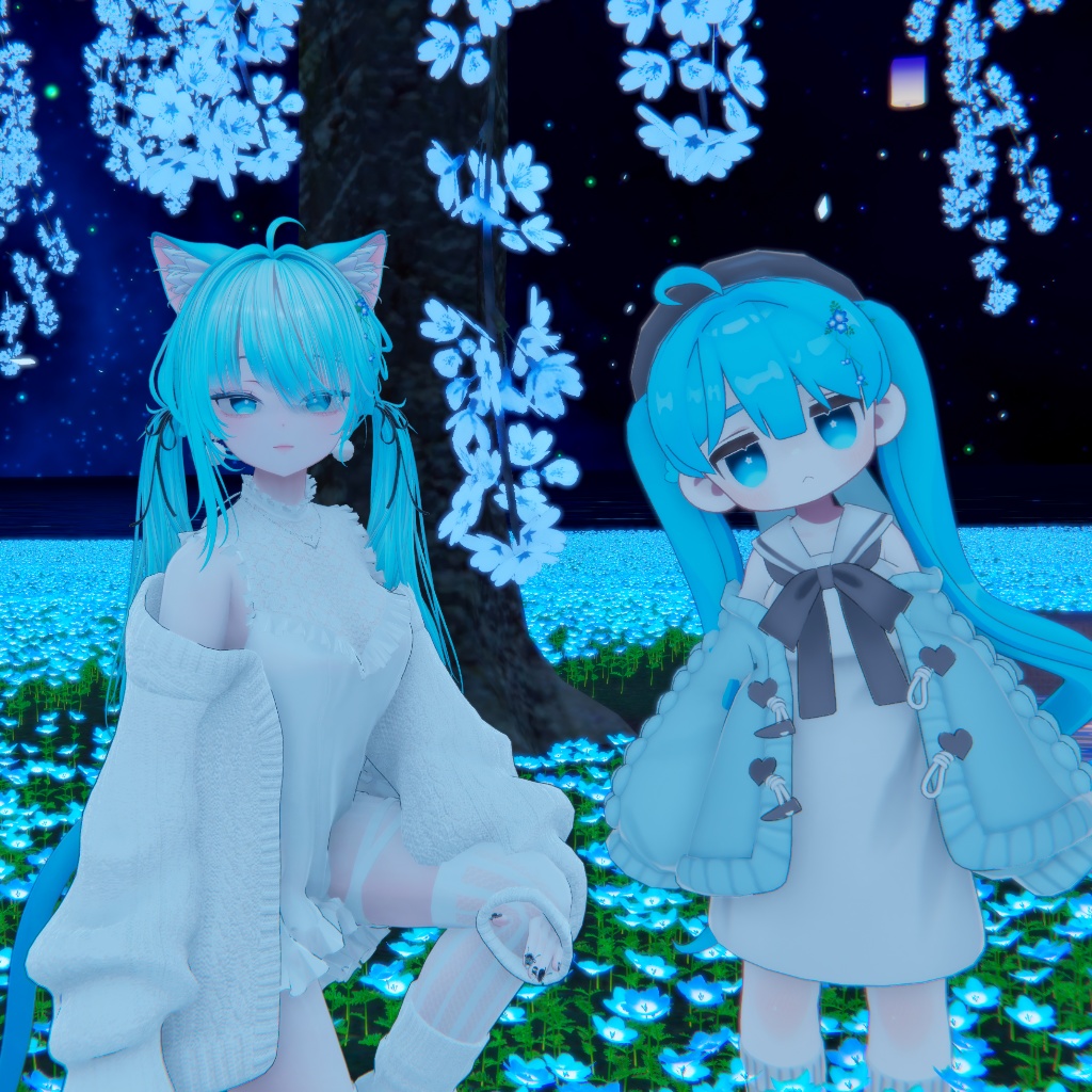 【2アバター対応】BabyblueEyestexture