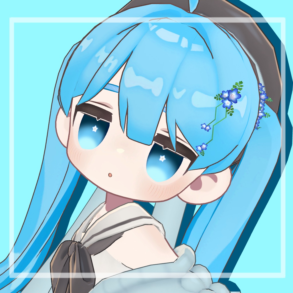 【2アバター対応】BabyblueEyestexture