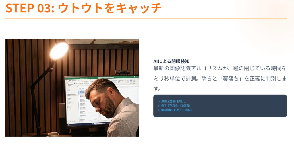 寝落ち防止アプリ Drowsiness Ver 1.0