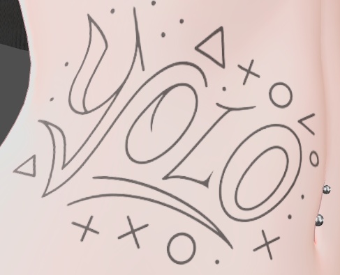 (FREE FOR LIMITED TIME!) YOLO Tattoo [PNG Only]