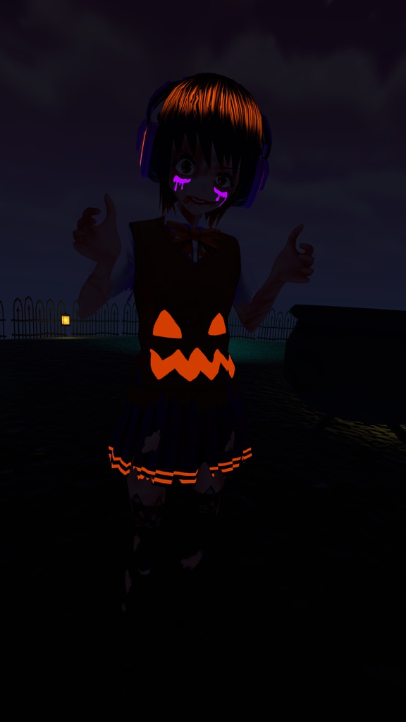 【(無料版有)モデル改変用テクスチャ】ハロウィンテクスチャパック