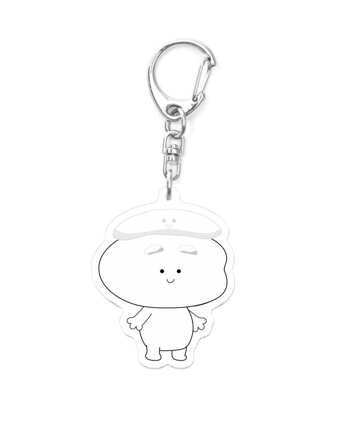 おもちさんアクリルキーホルダー001 50 x 50 (mm)